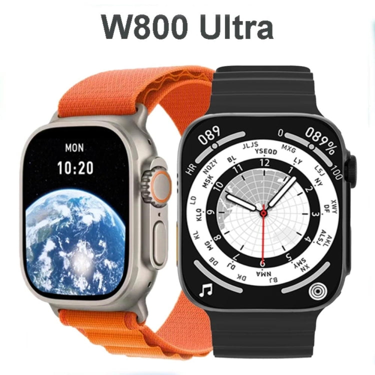 W800 Ultra 2.02 inch Color Screen Smart Watch,Support Heart Rate Monitoring / Blood Pressure Monitoring(White) by buy2fix