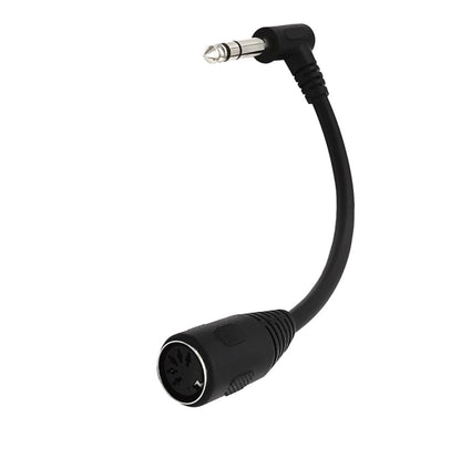 JUNSUNMAY 6.35mm 1/4 inch Male to Female 5 Pin MIDI Audio Stero Adapter, Cable Length: 20cm - Microphone Audio Cable & Connector by JUNSUNMAY | Online Shopping UK | buy2fix