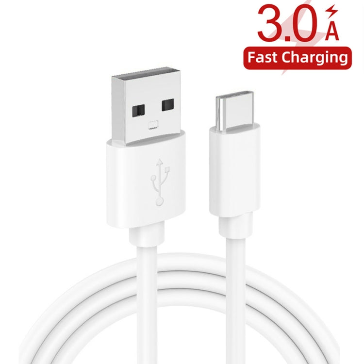PD04 Type-C + USB Mobile Phone Charger with USB to Type-C Cable, EU Plug(Black) by buy2fix