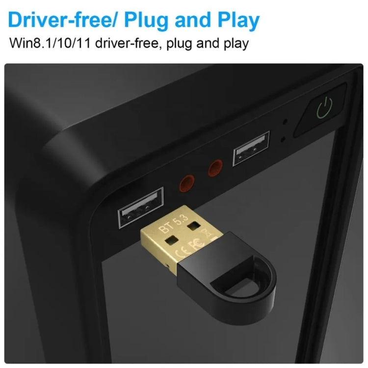 B-001 Mini Bluetooth 5.3 Adapter Transmitter Receiver Wireless USB Dongle Adapter by buy2fix