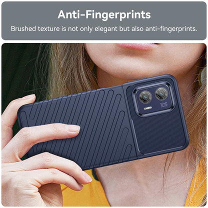 For Motorola Moto G73 Thunderbolt Shockproof TPU Protective Soft Phone Case(Blue) - Motorola Cases by buy2fix | Online Shopping UK | buy2fix