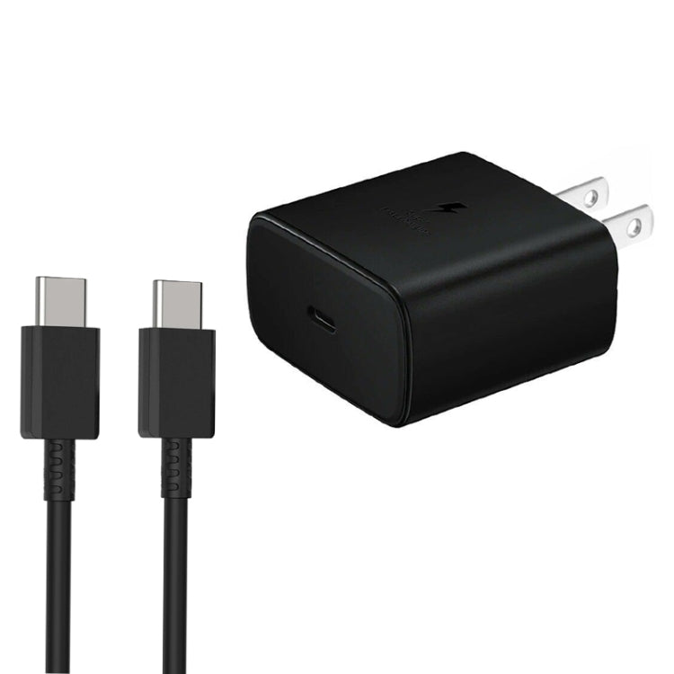 M135 45W USB-C / Type-C Port Fast Charger with 5A Type-C to Type-C Cable, US Plug(Black) by buy2fix