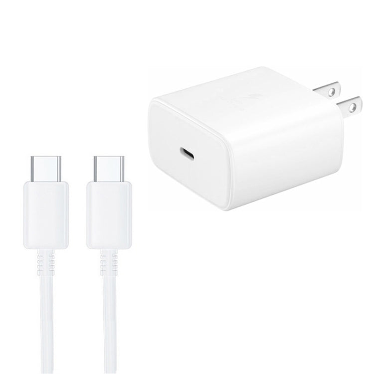 M135 45W USB-C / Type-C Port Fast Charger with 5A Type-C to Type-C Cable, US Plug(White) by buy2fix