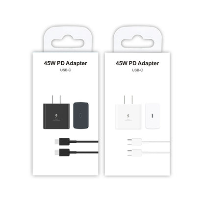 M135 45W USB-C / Type-C Port Fast Charger with 5A Type-C to Type-C Cable, US Plug(Black) by buy2fix