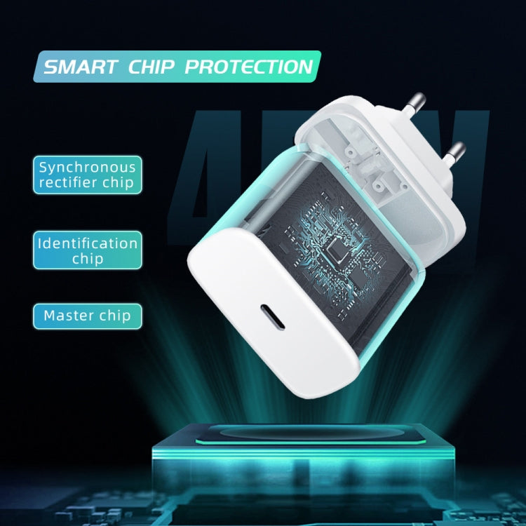 M135 45W USB-C / Type-C Port Fast Charger with 5A Type-C to Type-C Cable, EU Plug(Black) by buy2fix