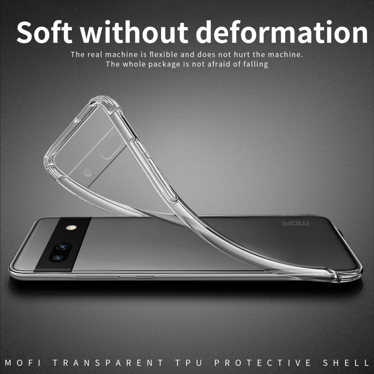 For Google Pixel 7A MOFI Ming Series Ultra-thin TPU Phone Case(Transparent) - Google Cases by MOFI | Online Shopping UK | buy2fix