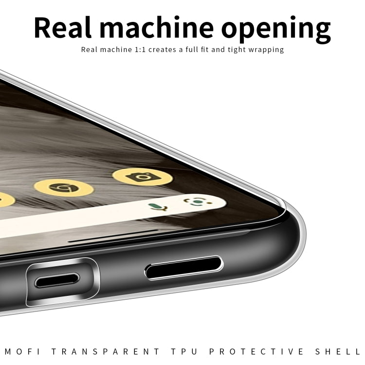 For Google Pixel 7A MOFI Ming Series Ultra-thin TPU Phone Case(Transparent) - Google Cases by MOFI | Online Shopping UK | buy2fix