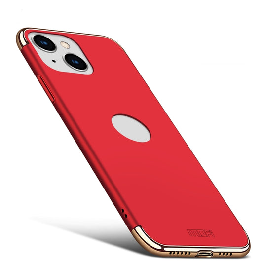 For iPhone 14 MOFI Yatun Series 3 in 1 Stitching PC Phone Case(Red) - iPhone 14 Cases by MOFI | Online Shopping UK | buy2fix