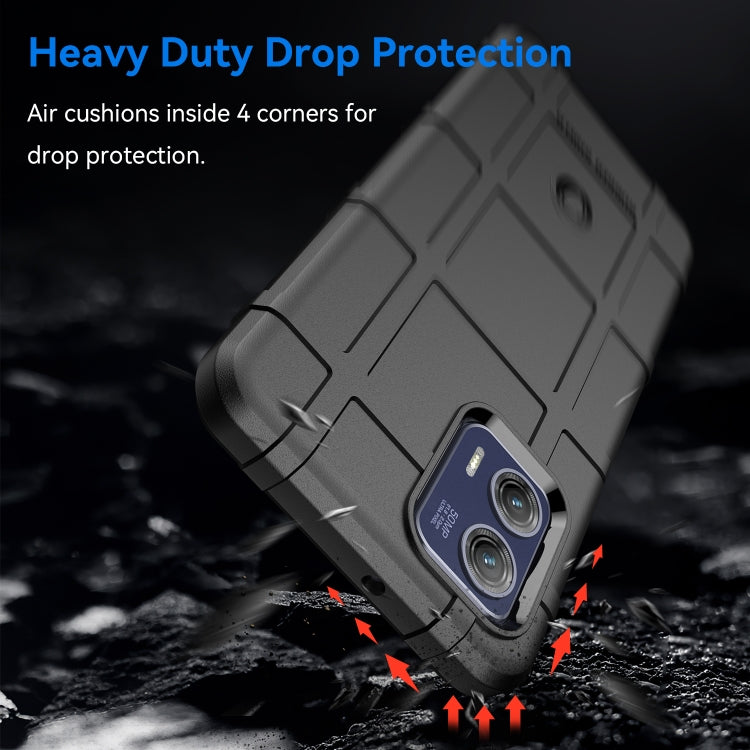 For Motorola Moto G73 Full Coverage Shockproof TPU Case(Black) by buy2fix