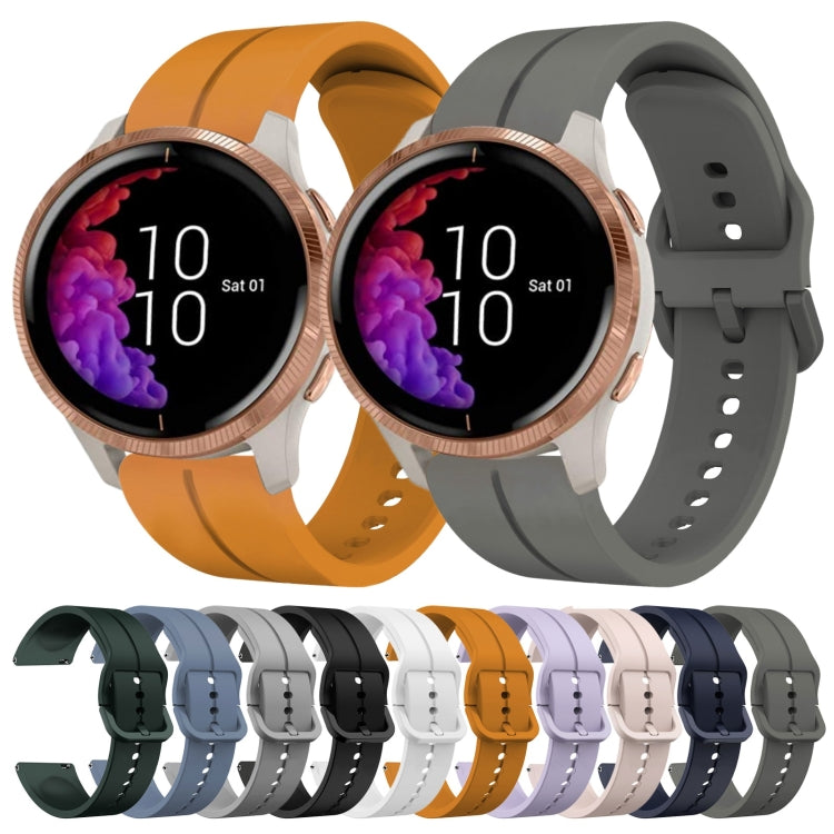 For Garmin Venu 20mm Loop Silicone Watch Band(Grey) - Watch Bands by buy2fix | Online Shopping UK | buy2fix
