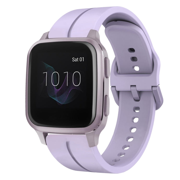 For Garmin Venu SQ 20mm Loop Silicone Watch Band(Purple) - Watch Bands by buy2fix | Online Shopping UK | buy2fix