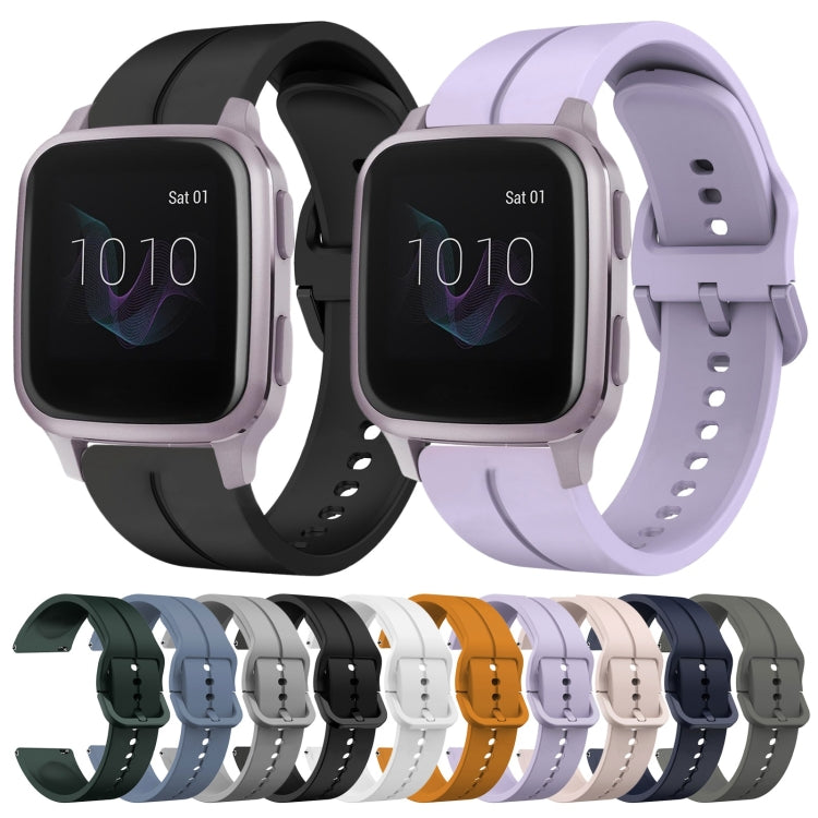 For Garmin Venu SQ 20mm Loop Silicone Watch Band(Purple) - Watch Bands by buy2fix | Online Shopping UK | buy2fix