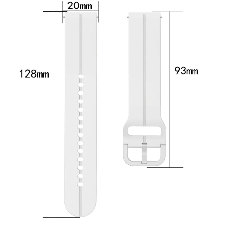 For Garmin Venu SQ 20mm Loop Silicone Watch Band(Purple) - Watch Bands by buy2fix | Online Shopping UK | buy2fix