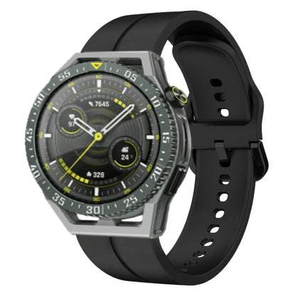 For Huawei Watch GT 3 SE 22mm Loop Silicone Watch Band(Black) by buy2fix