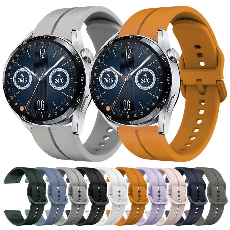 For Huawei Watch GT3 46mm 22mm Loop Silicone Watch Band(Grey) by buy2fix