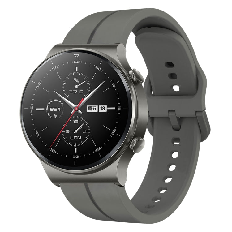 For Huawei GT2 Pro 22mm Loop Silicone Watch Band(Dark Grey) by buy2fix
