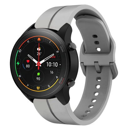For Xiaomi MI Watch S1 Pro 22mm Loop Silicone Watch Band(Grey) - Watch Bands by buy2fix | Online Shopping UK | buy2fix