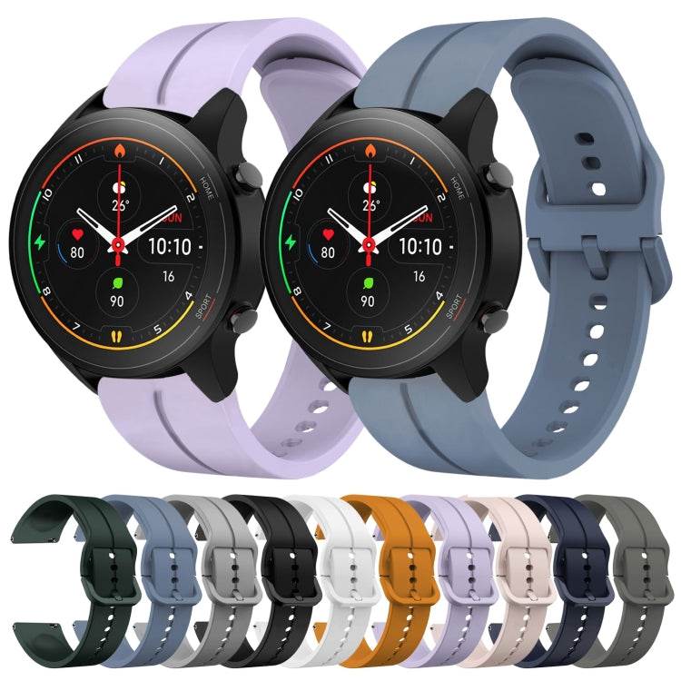 For Xiaomi MI Watch S1 Pro 22mm Loop Silicone Watch Band(Grey) - Watch Bands by buy2fix | Online Shopping UK | buy2fix