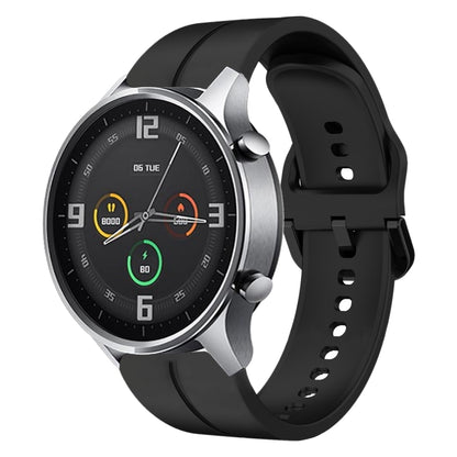 For Xiaomi MI Watch Color 22mm Loop Silicone Watch Band(Black) - Watch Bands by buy2fix | Online Shopping UK | buy2fix