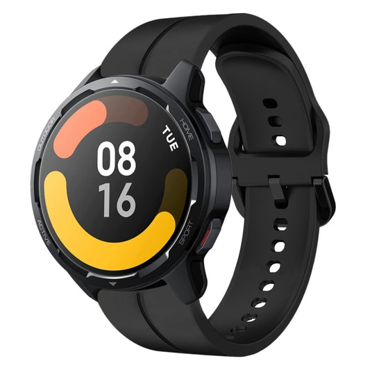For Xiaomi MI Watch S1 Active 22mm Loop Silicone Watch Band(Black) - Watch Bands by buy2fix | Online Shopping UK | buy2fix