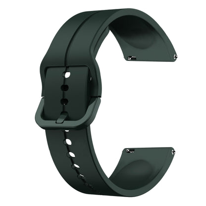 For Xiaomi MI Watch S1 Active 22mm Loop Silicone Watch Band(Dark Green) - Watch Bands by buy2fix | Online Shopping UK | buy2fix