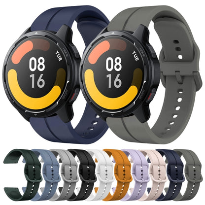 For Xiaomi MI Watch S1 Active 22mm Loop Silicone Watch Band(Black) - Watch Bands by buy2fix | Online Shopping UK | buy2fix