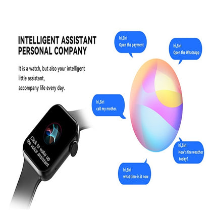 E700 1.86 inch Color Screen Smart Watch,Support Heart Rate Monitoring / Blood Pressure Monitoring(Black) by buy2fix