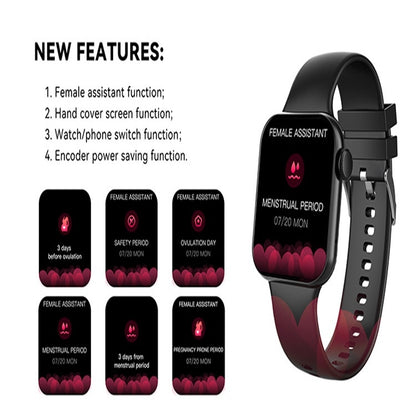 E700 1.86 inch Color Screen Smart Watch,Support Heart Rate Monitoring / Blood Pressure Monitoring(White) by buy2fix