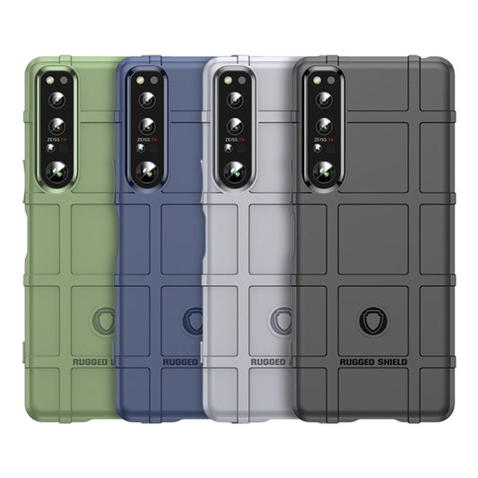 For Sony Xperia 1 V Full Coverage Shockproof TPU Phone Case(Army Green) by buy2fix