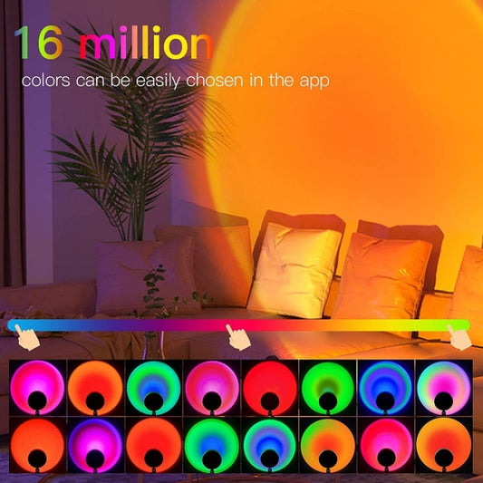 RLD-021 Rainbow Sunset Projector LED USB Bluetooth Wifi RGB Night Light - Projection Lamp by buy2fix | Online Shopping UK | buy2fix