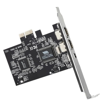 PCI-E 3 Ports 1394a 1394b Firewire Expansion Card 2 x 6 Pin + 1 x 4 Pin for Desktop PC - Add-on Cards by buy2fix | Online Shopping UK | buy2fix