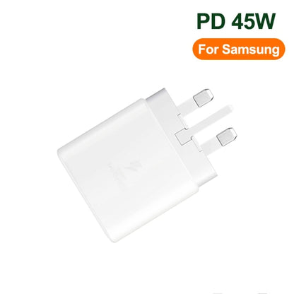 M135 45W USB-C / Type-C Port Fast Charger, UK Plug(White) by buy2fix