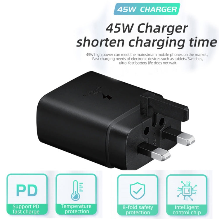 M135 45W USB-C / Type-C Port Fast Charger, UK Plug(White) by buy2fix