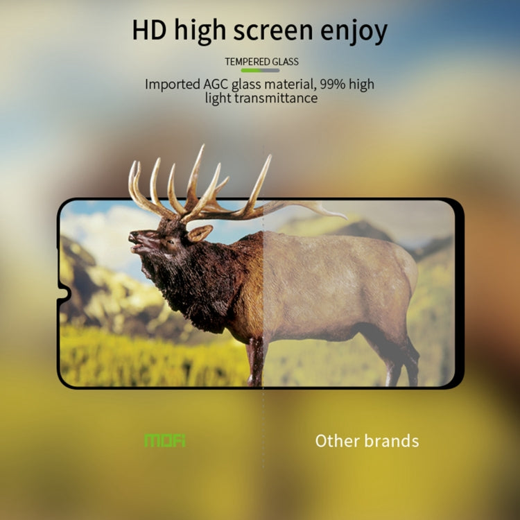 For Xiaomi Poco C55 MOFI 9H 2.5D Full Screen Tempered Glass Film(Black) -  by MOFI | Online Shopping UK | buy2fix