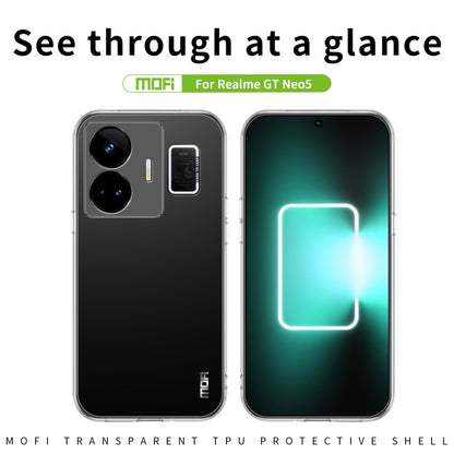 For Realme GT Neo5 MOFI Ming Series Ultra-thin TPU Phone Case(Transparent) - Realme Cases by MOFI | Online Shopping UK | buy2fix