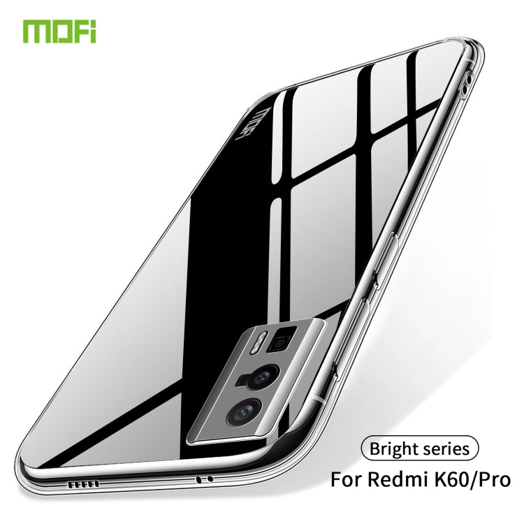 For Xiaomi Redmi K60 / K60 Pro MOFI Ming Series Ultra-thin TPU Phone Case(Transparent) by MOFI