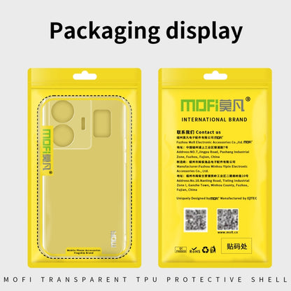 For Xiaomi Redmi K60 / K60 Pro MOFI Ming Series Ultra-thin TPU Phone Case(Transparent) by MOFI