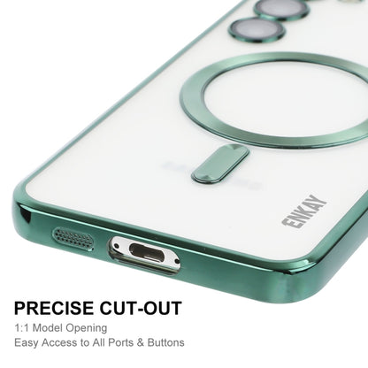 For Samsung Galaxy S23+ 5G ENKAY Electroplated MagSafe Shockproof TPU Phone Case with Lens Film(Green) - Galaxy S23+ 5G Cases by ENKAY | Online Shopping UK | buy2fix