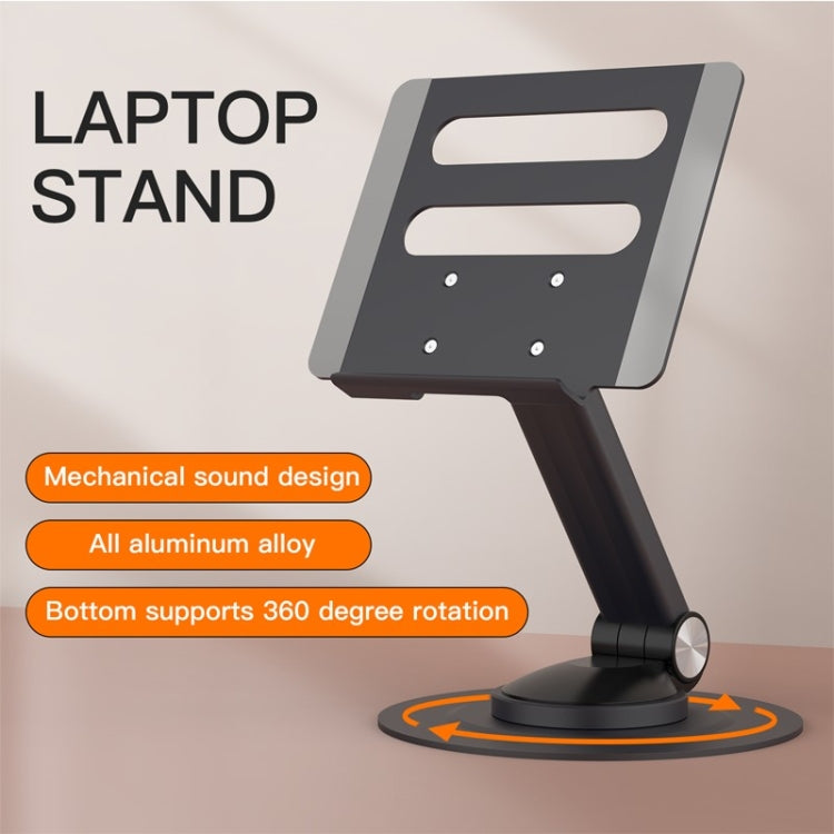 P4 360 Degrees Rotating Aluminum Metal Riser Tablet Laptop PC Stand Holder by buy2fix