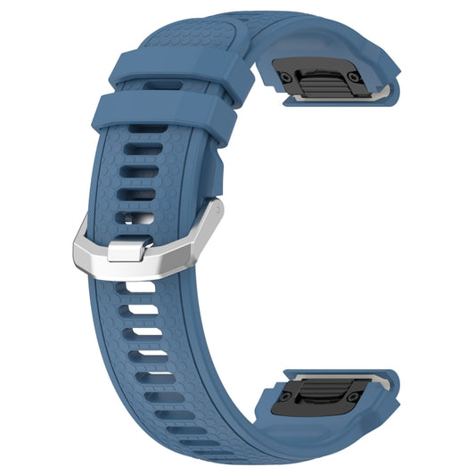 For Amazfit Falcon Dotted Steel Buckle Solid Color Silicone Watch Band(Blue) - Watch Bands by buy2fix | Online Shopping UK | buy2fix