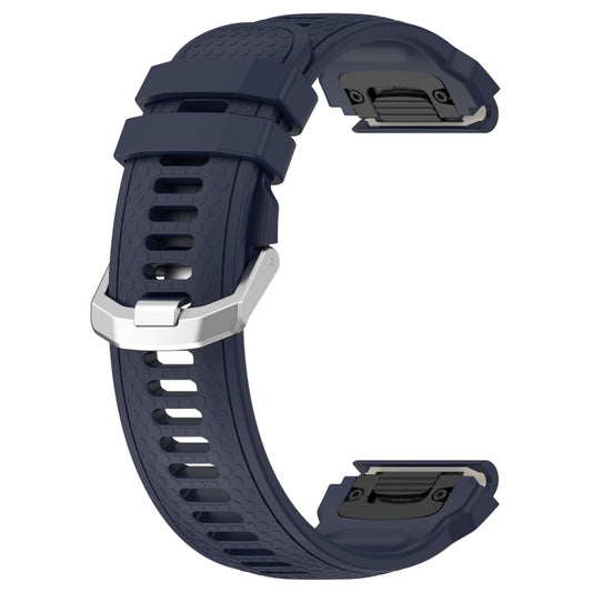 For Amazfit Falcon Dotted Steel Buckle Solid Color Silicone Watch Band(Midnight Blue) - Watch Bands by buy2fix | Online Shopping UK | buy2fix