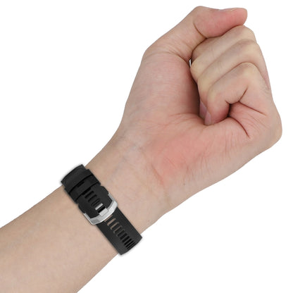 For Amazfit Falcon Dotted Steel Buckle Solid Color Silicone Watch Band(Grey) - Watch Bands by buy2fix | Online Shopping UK | buy2fix