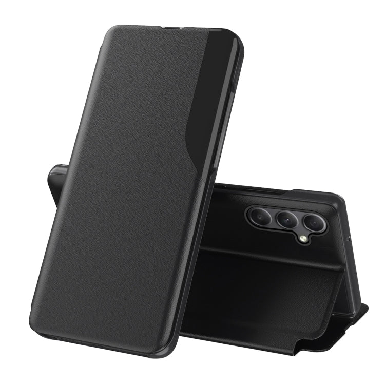 For Samsung Galaxy A34 5G Attraction Flip Holder Leather Phone Case(Black) by buy2fix