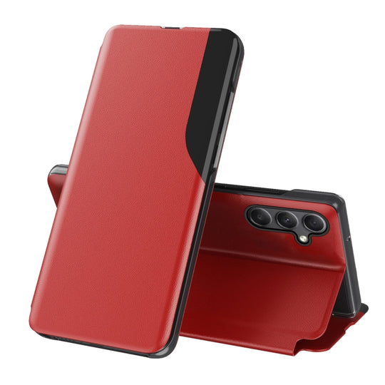 For Samsung Galaxy A34 5G Attraction Flip Holder Leather Phone Case(Red)