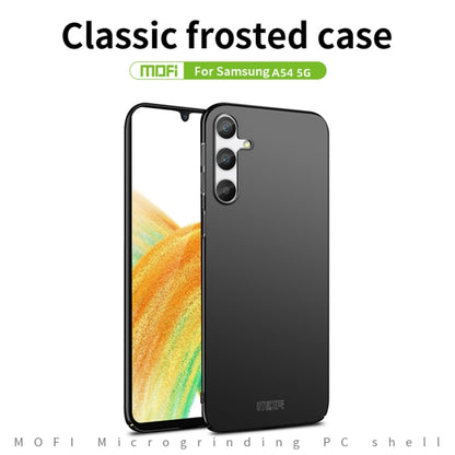 For Samsung Galaxy A54 5G MOFI Frosted PC Ultra-thin Hard Phone Case(Blue) - Galaxy Phone Cases by MOFI | Online Shopping UK | buy2fix