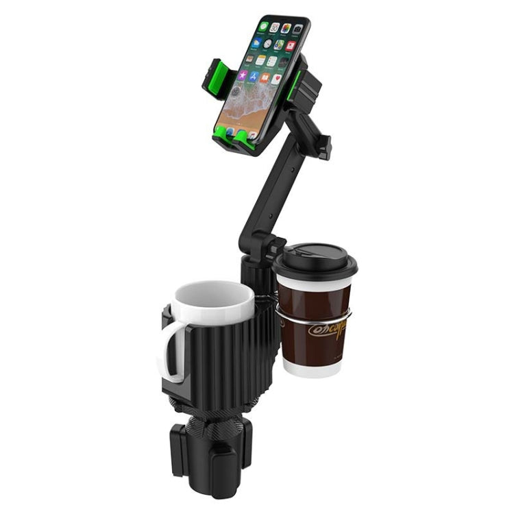 A02 Multifunctional Dual Cup Holder Expander 3 in 1 Adjustable Car Holder Phone Holder by buy2fix