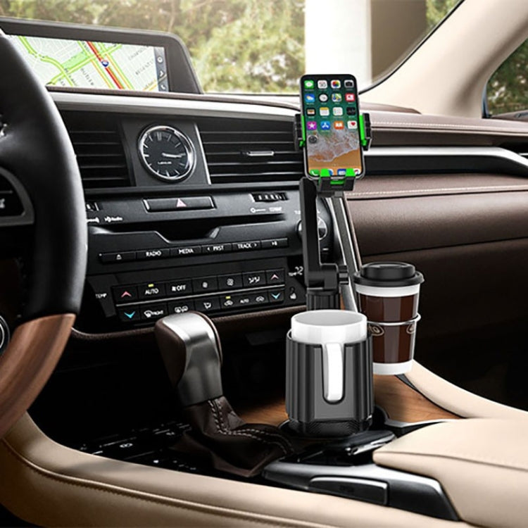 A02 Multifunctional Dual Cup Holder Expander 3 in 1 Adjustable Car Holder Phone Holder by buy2fix