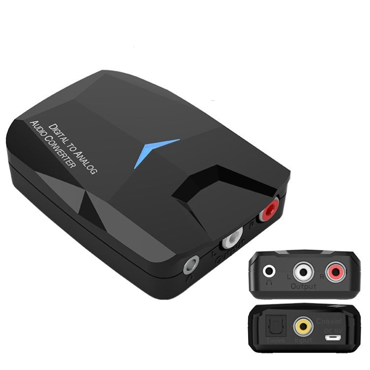 MSD-M24 Optical Amplifier Decoder Optical Fiber Coaxial RCA Digital to Analog bluetooth Audio Adapter by buy2fix