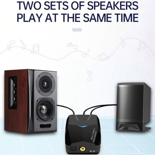 MSD-M24 Optical Amplifier Decoder Optical Fiber Coaxial RCA Digital to Analog bluetooth Audio Adapter by buy2fix