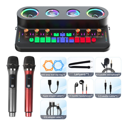 S20 Home Dual Speakers Bluetooth TF Card External Sound Card Audio - Live Sound Effects Processors by buy2fix | Online Shopping UK | buy2fix